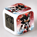 Miniatyrbild 1 av 2: Sonic Kids Elektrisk Digital LED Färgglad färgskiftande väckarklocka C