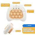 Miniatyrbild 3 av 5: Elektriskt banbrytande pussel Pop It konsol Stress relief Fidget Toy Quick Push Bubble-spelkonsol för barn Flerfärgad valfri White