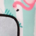 Miniatyrbild 3 av 4: SPRINGOS® vikbar och bärbar picknickfilt - Flamingos - 200 x 200 cm - Vattentät mångfärgad