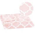 Miniatyrbillede 1 af 4: Sengesæt - SPRINGOS - Marokkansk kløver - 200x220 cm - Polyester - Blød og varm Rosa