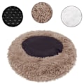 Miniatyrbillede 4 af 4: Seng til hunde og katte - SPRINGOS® - Ø 80 cm - Lysebrun - Vaskes ved 30° - Skridsikker Ljusbrun