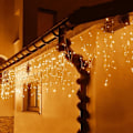 Miniatyrbillede 3 af 4: SPRINGOS® 300 LED lysgardin 14,5 m varm hvid IP44 - 8 funktions programmør Vit varm