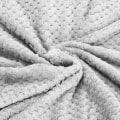 Miniatyrbillede 2 af 4: Sengetæppe - SPRINGOS® - Blødt varmt tæppe - 200x220 cm - 100% polyester - Lysegrå ljusgrått