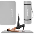 Miniatyrbild 4 av 4: Yogamatta - SPRINGOS - 183 x 61 cm - Tjock 15 mm - Bärrem - Grå grå
