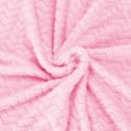Miniatyrbillede 2 af 4: Tæppe - SPRINGOS - Zigzag - 70 x 160 cm - Polyester - Baby pink baby rosa