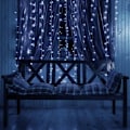 Miniatyrbillede 3 af 4: Lysgardin - SPRINGOS - 306 LED'er - 6M - Fjernbetjening - Kold hvid - 8 funktioner kall vit