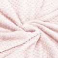 Miniatyrbild 2 av 4: SPRINGOS mysig filt - 150 x 200 cm - Gammelrosa - Skalmönster gammalrosa