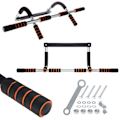 Miniatyrbillede 2 af 4: Pull-up bar - SPRINGOS - 95 cm - Stål - Multifunktionel - 100 kg svart