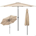 Pikkukuva 1 / 6: Springos® Puutarhasateenvarjo kallistustoiminnolla ja käsikäyttöisellä systeemillä 300 x 245 cm Beige