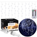 Pikkukuva 1 / 4: SPRINGOS® 300 LED valoverho, 14,5m, 8 toimintoa, kylmä valkoinen kall vit