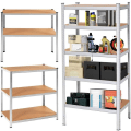 Miniatyrbillede 4 af 4: SPRINGOS® Metalhylder, galvaniseret 5 hylder 180x90x40cm - Maks. 875 kg Sølv