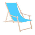 Miniatyrbillede 1 af 4: Chaise longue - SPRINGOS - Liggestol til haven - Bøg - Sammenklappelig - Armlæn Blå