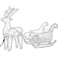 Miniatyrbillede 4 af 4: Julepynt - SPRINGOS - Rensdyr og slæde 312 LED - 150 cm - Cool hvid - IP44 Vit kyla