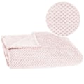 Miniatyrbild 1 av 4: Täcke - SPRINGOS - 200 x 220 cm - Polyester - Gamla rosa - Snäckmönster gammalrosa
