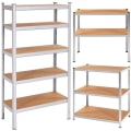 Miniatyrbillede 2 af 4: SPRINGOS® Metalhylder, galvaniseret 5 hylder 180x90x40cm - Maks. 875 kg Sølv