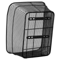 Miniatyrbillede 3 af 4: SPRINGOS® Cykelkurv bagpå 30 x 39,5 cm - Sort - Voksen - Unisex Svart