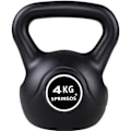 Miniatyrbillede 1 af 4: SPRINGOS® Dumbbell 4 kg - Bodybuilding - Vægtløftning - Sort Svart