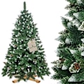 Miniatyrbillede 1 af 4: Kunstig juletræ - SPRINGOS - 180 cm - PVC - Kunstig sne - Klassisk Grön