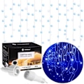 Miniatyrbillede 1 af 4: SPRINGOS® Light guirlande 300 LED'er, 14,5 meter Dekoration 8 funktioner programmeringsenhed IP44 – Blå Blå