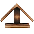Miniatyrbillede 2 af 4: Springos® vejrbestandigt fuglefoderhus 31 x 13 x 22,5 cm kastanj