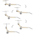 Miniatyrbillede 4 af 4: Chaiselong - SPRINGOS - Indstillelig - Sammenfoldelig - Med hjul og solskærm - Have Beige
