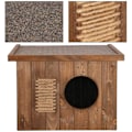 Pikkukuva 3 / 4: Kissa Maison - Springos - Puumalli - 49,5 x 58 x 36 cm - Ulkokäyttöön - Eristetty kastanj