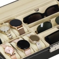 Miniatyrbillede 3 af 4: Etui - SPRINGOS - Sort - 6 urrum - 3 brillerum - Chic Svart