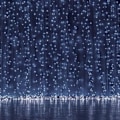 Miniatyrbillede 4 af 4: Lysgardin - SPRINGOS - 306 LED'er - 6M - Fjernbetjening - Kold hvid - 8 funktioner kall vit