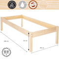 Pikkukuva 4 / 6: Löytöpaikka - Springos - Sängyn runko - Korkeus 55 cm - Havupuu - 90 x 200 cm naturlig