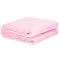 Miniatyrbillede 3 af 4: Dæksler - SPRINGOS - Zigzag - 130 x 180 cm - Polyester - Babyrosa baby rosa