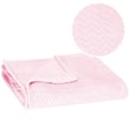 Pikkukuva 1 / 4: Peitto - SPRINGOS - Siksak - 130 x 180 cm - Polyesteri - Pehmeä ja lämmin Rosa