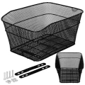 Pikkukuva 1 / 4: SPRINGOS® takateline pyöräkori 30 x 39,5 cm - musta - Aikuinen - Unisex Svart