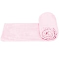 Pikkukuva 2 / 4: Peittona - SPRINGOS - Zikzak - 160 x 200 cm - Pastellivärinen vaaleanpunainen - 100% polyesteri pastell rosa