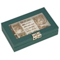 Miniatyrbillede 1 af 4: Smykkeskrin - Smykkeorganisator - Kvinde - 23,5 x 14 x 5,5 cm - Mørkegrøn - Syntetisk mörkgrön