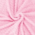 Miniatyrbillede 2 af 4: Dæksler - SPRINGOS - Zigzag - 130 x 180 cm - Polyester - Babyrosa baby rosa