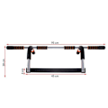 Miniatyrbillede 4 af 4: Pull-up bar - SPRINGOS - 95 cm - Stål - Multifunktionel - 100 kg svart