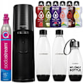 Miniatyrbild 1 av 4: Sodamaskin - Sodastream - Terra - 3 flaskor - Inkluderad påfyllning - Svart - Utan BPA - Elegant design Svart