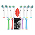Miniatyrbild 1 av 4: Oral-b ersättningsspets set 4x 3d vit, 4x precision, 4x barnfärg