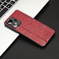 Miniatyrbild 5 av 5: Klädsel i kohudstruktur till Realme C55, PU-läderbelagd TPU+PC-baksida (ZYH) Red, Red Realme C55