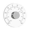 Miniatyrbild 1 av 5: Fönstertermometer för utomhusbruk inomhus, inga batterier krävs, klar urtavla, vädertermometer, noggranna avläsningar för hem, kontor, uteplats (ZYH)
