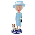 Miniatyrbild 1 av 2: Dekorativa prydnader för statyn av drottning Elizabeth skakar på huvudet drottning Elizabeth Ii (DPD)
