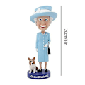 Miniatyrbild 2 av 2: Dekorativa prydnader för statyn av drottning Elizabeth skakar på huvudet drottning Elizabeth Ii (DPD)