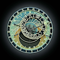 Miniatyrbild 4 av 5: Tjeckien Prag Väggklocka För Sovrum Constellation Heminredning Watch Astronomiskt tryck Klocka Astronomy Lover Gift (DPD) Metal Frame