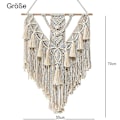 Miniatyrbild 3 av 5: Macrame väggbonad, chic bohemisk vävnad för sovrum 55 X 70 Cm xc  (ZYH)