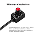 Miniatyrbild 5 av 5: DC 0/1-10V Knob LED-dimmer, lågspännings passiv dimmer PWM-dimning för 0-10V eller 1-10V dimbara elektroniska LED-drivrutiner 4 st  (ZYH) Black