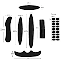 Miniatyrbild 2 av 5: Cykelhjälm Pads Förseglad Svamp Cykelhjälm Av Inre Pads Skyddshjälm Padding Cykelhjälm  (ZYH) black