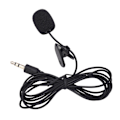 Miniatyrbild 2 av 9: Klippmikrofon Handsfree Brusreducerande 3,5 mm-kontakt Klippmikrofon för IOS PC-kamera MP3 (ZYH)