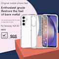 Miniatyrbild 4 av 5: Transparent mobilfodral för Samsung Galaxy A55 5G (DPD) White