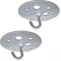 Metall Rund Bas Takkrok 90mm Heavy Duty Kandelaberkrok Montering, 2 Stycken