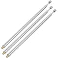 Teleskopiska antenner 3 x 43,5 cm längd 4 sektioner RC fjärrkontroller silver